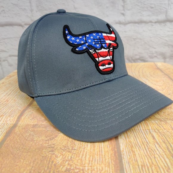 Ultra Game Baseball Hat Chicago Bulls NBA Patriotic American Flag One Size - Picture 11 of 12